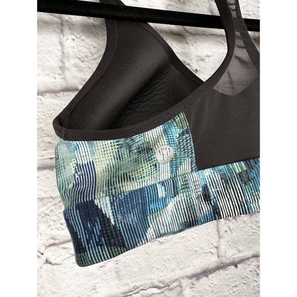 Lululemon Speed Up Sports‎ Bra Sun Dazed Multi Blue Size 6 - Picture 3 of 4